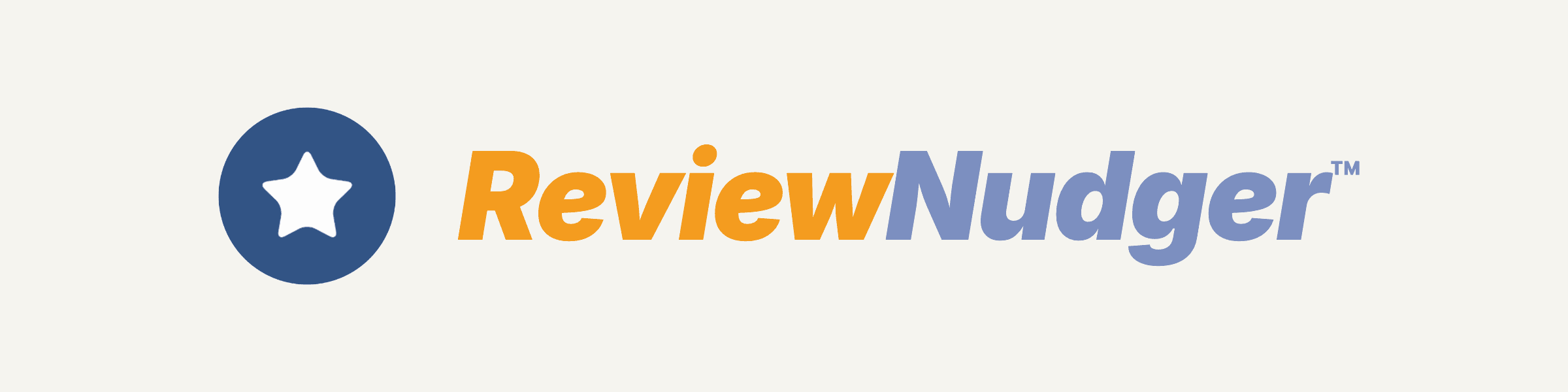 Wordmark on the warm page background